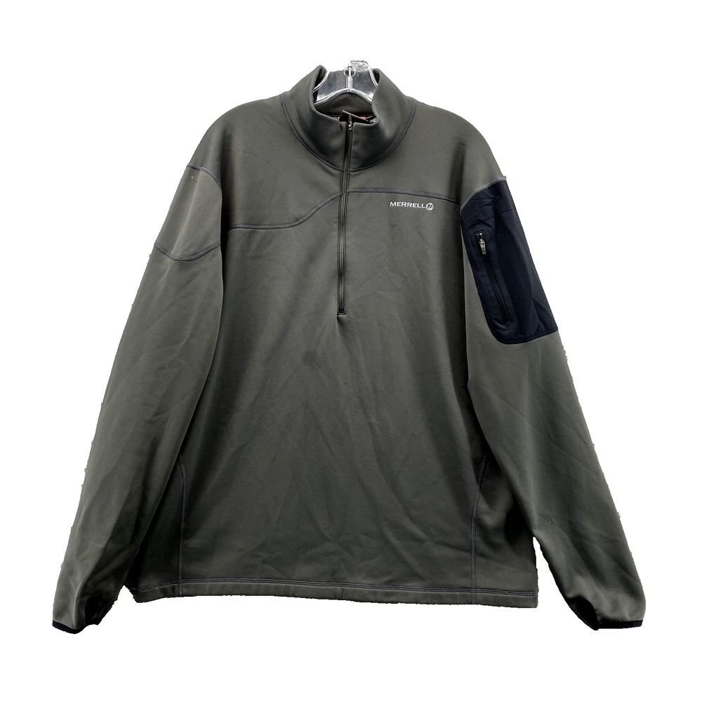 Merrell Jacket Men's XL Gray Pullover 1/4 Zip Gorpcore Outdoor Minimalist Golf